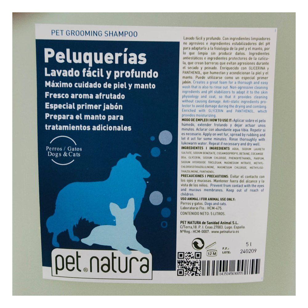 Champu Peluquerias 5 Lts. Petnatura