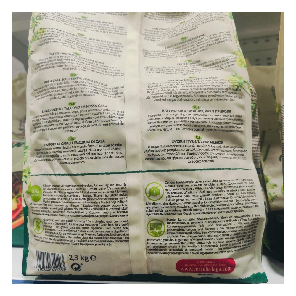 Chinchilla Nature 2,3 kg Versele-laga