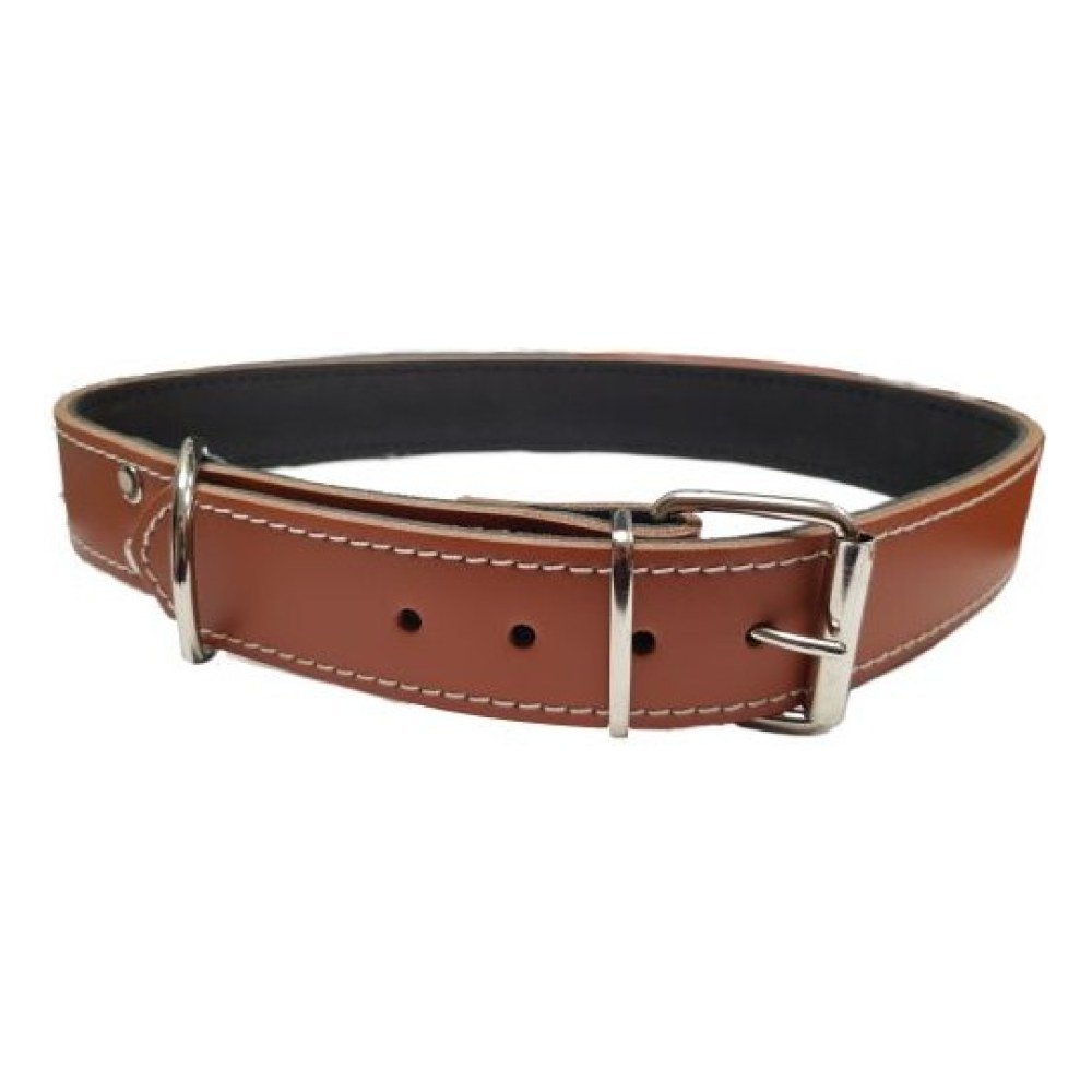 Collar Cuero Cosido 85 cm Negro Razas Grandes