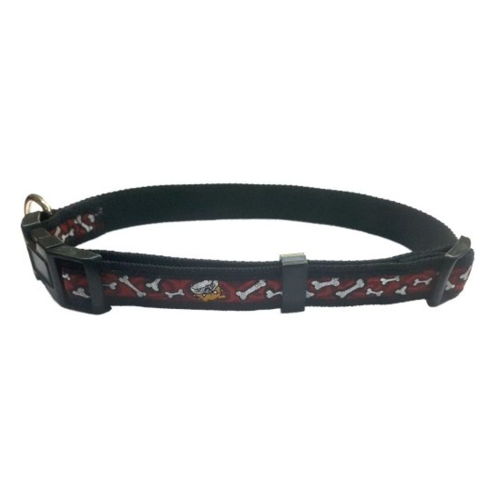 Collar Nylon 15×250-380MM. Bull Rojo/rojo