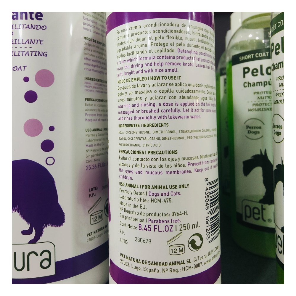 Crema Desenredante 250 Ml. Petnatura