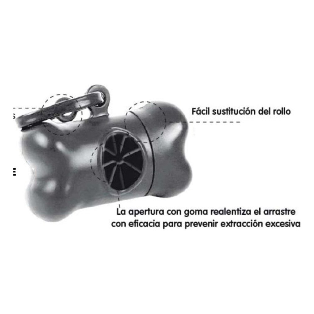 Dispensador Bolsas Higienico 20 uds Bone