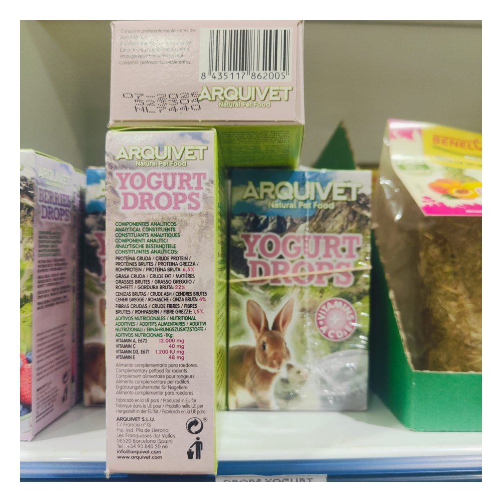 Drops con Yogurt 65 g Conejos