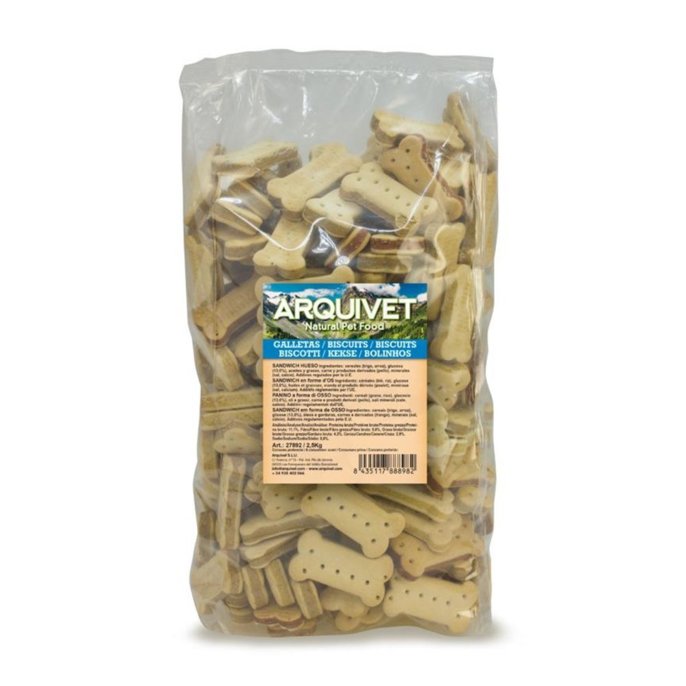 Galletas Sandwich Hueso. Bolsa 2, 5 Kg