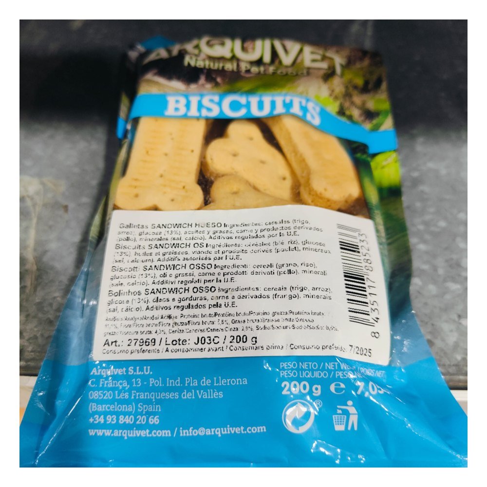 Galletas Sandwich Hueso Bolsa 200 g