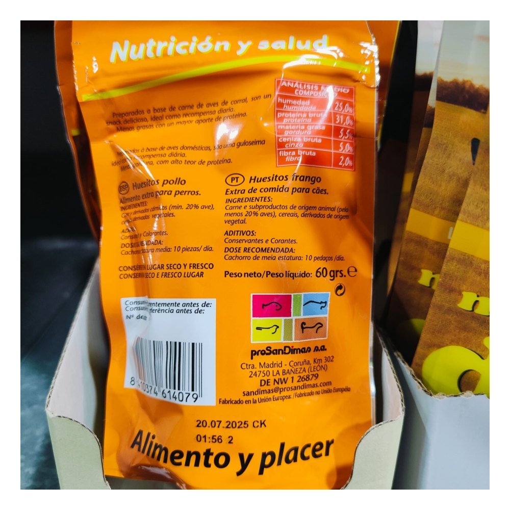 Huesitos San Dimas Pollo 60 g