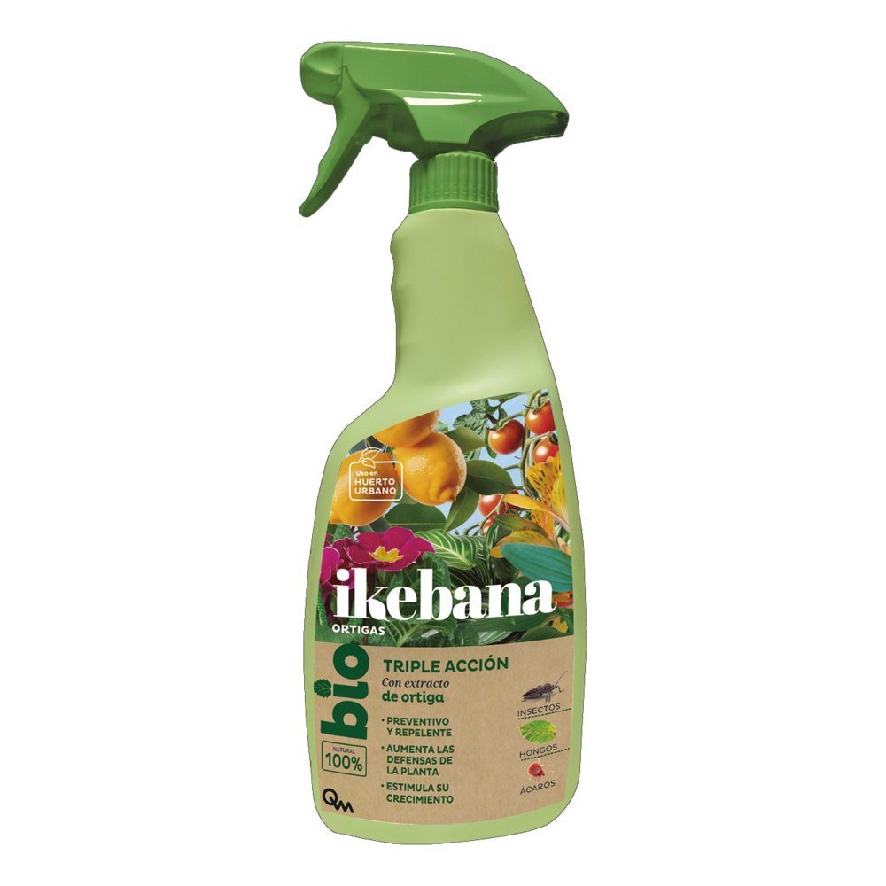 Ikebana Triple Accion Bio Ortigas 750 Ml. Cuidado de Plantas