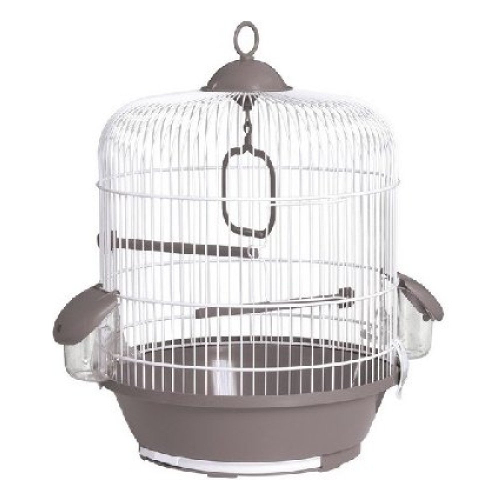 Jaula Pajaro 716 Blanca Gris 31.5x40cm