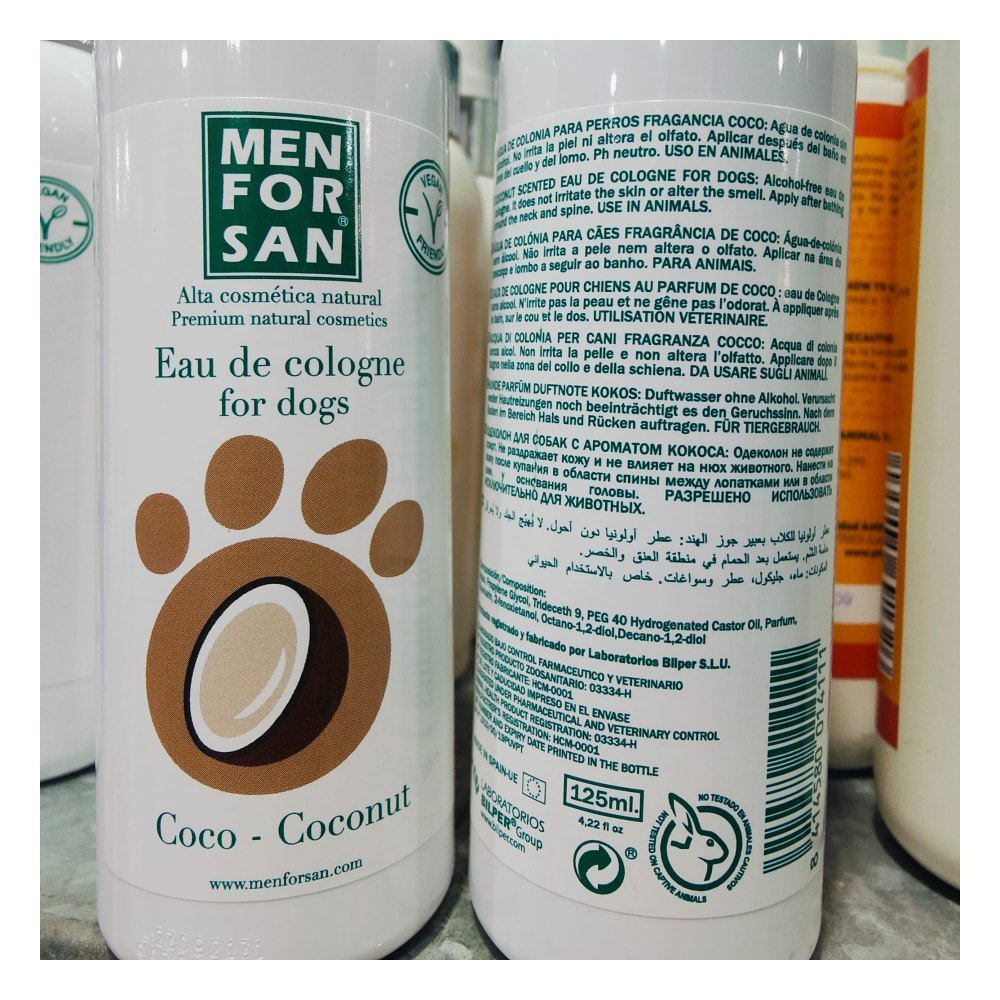 Menforsan Agua de Colonia Coco. Perros 125 ml