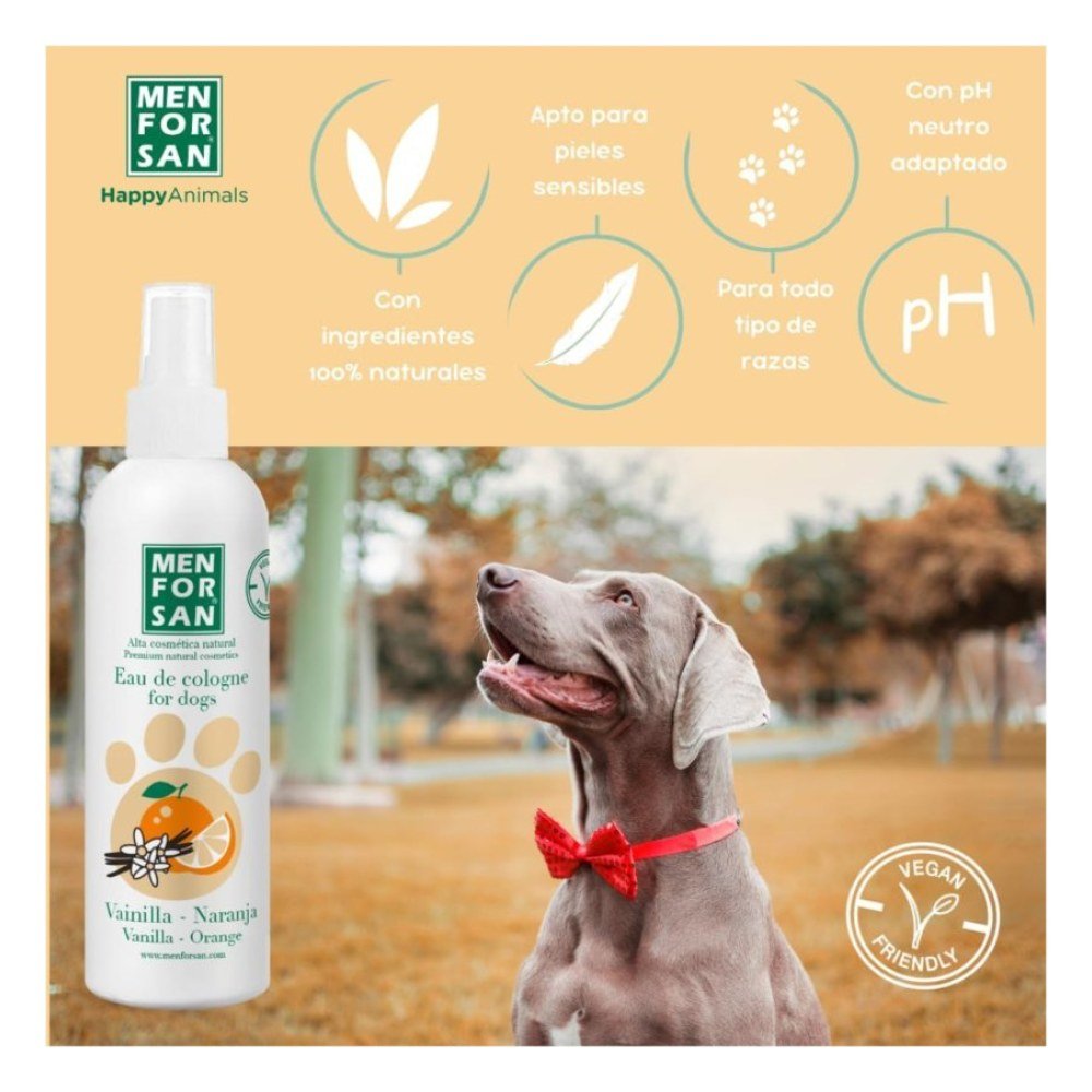Menforsan Agua de Colonia Vainilla/naranja Perros 125 ml
