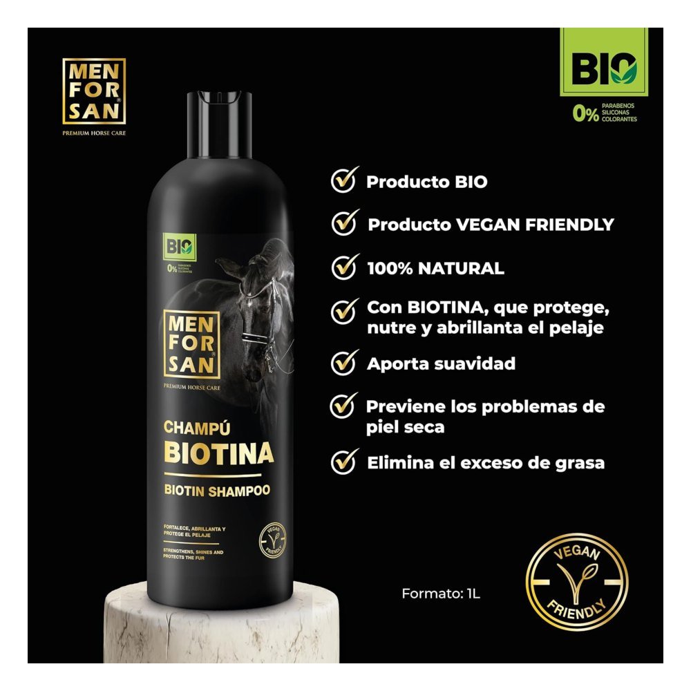 Menforsan Champu Equin Biotina 1 L Bio