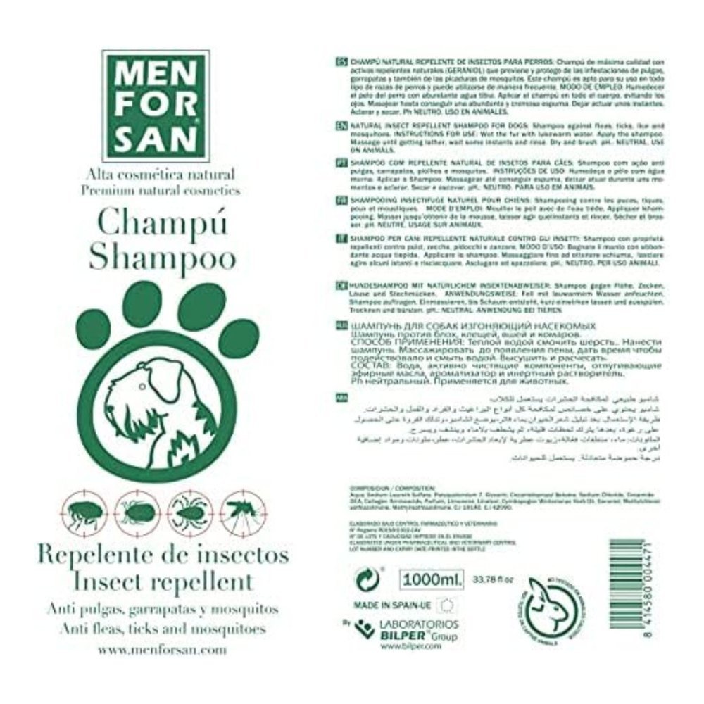 Menforsan Champu Repelente C/citronela 300 ml