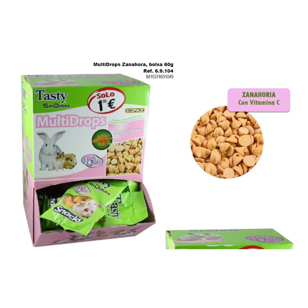 Multidrops Zanahoria 60 g X 40 Bolsas