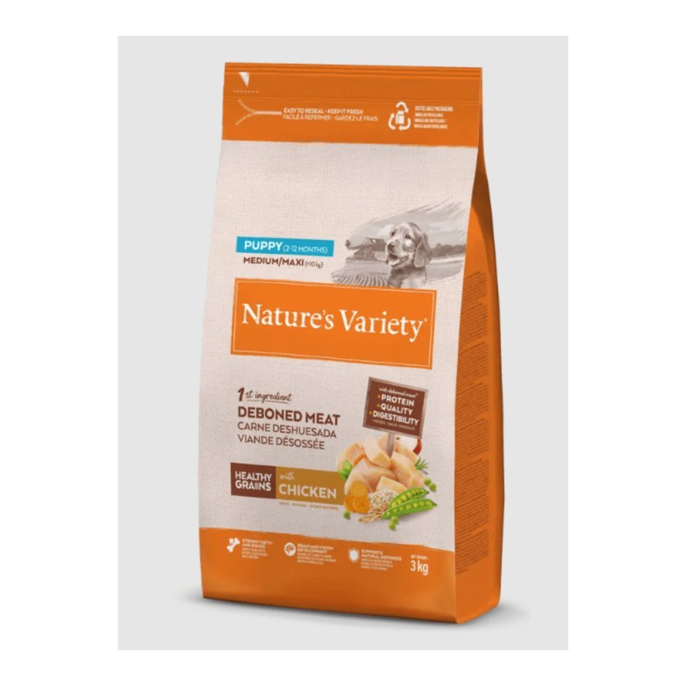 Natures Variety Healthy Grain Puppy Medium Pollo 3 kg
