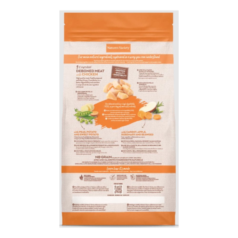 Natures Variety No Grain Adult Medium Pollo 3 Kg