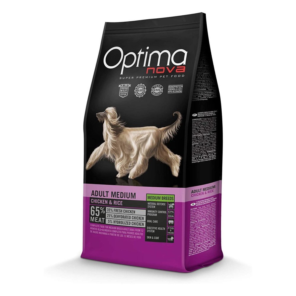 Optima Nova Adult Medium Pollo Arroz 2 Kg