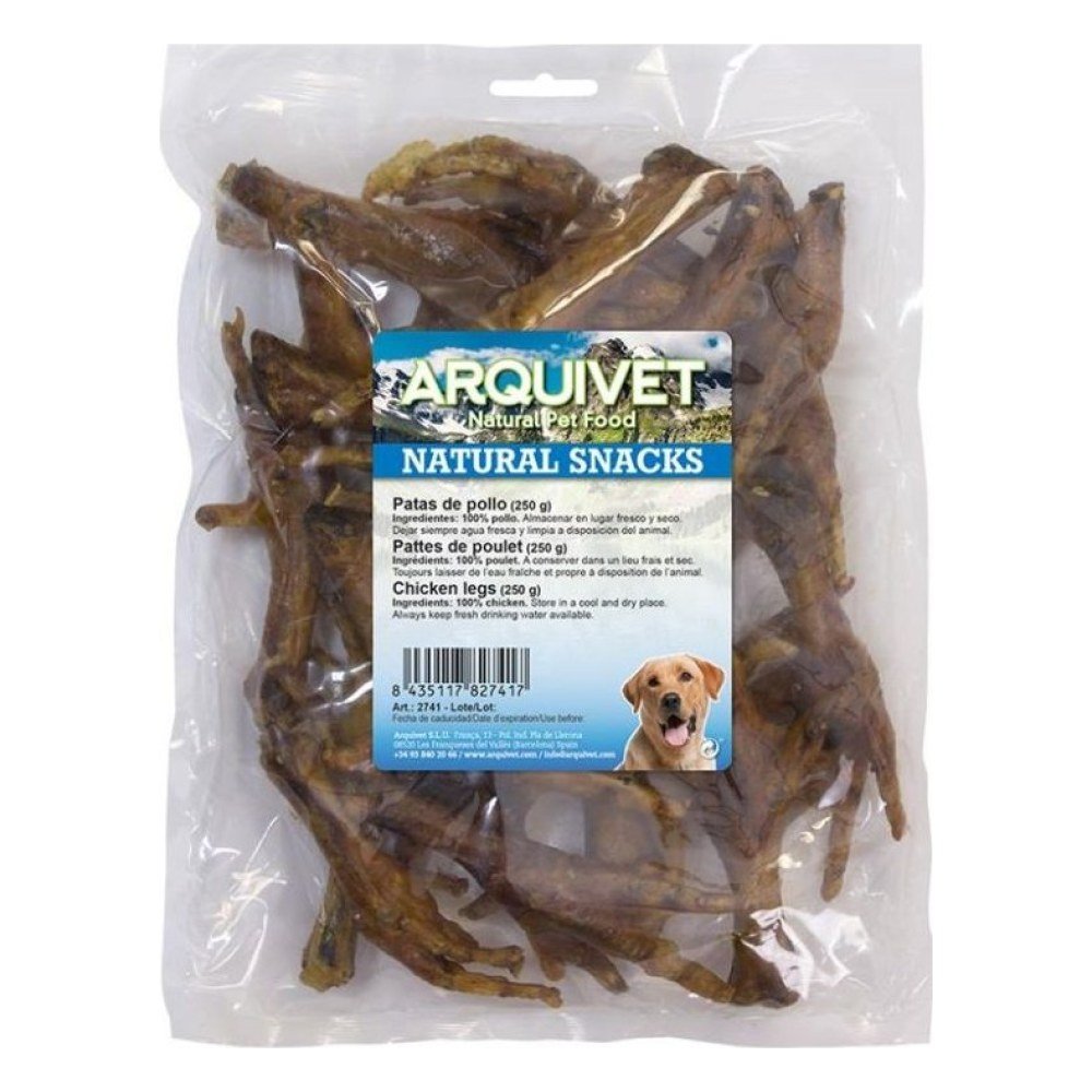 Patas de Pollo Naturales 250 g Arquivet