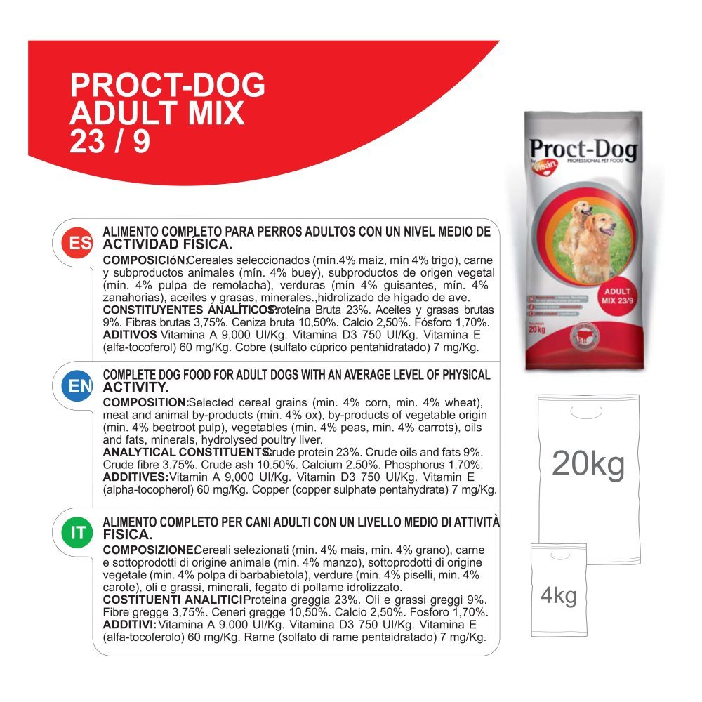 Proct-dog Adult Mix 20 Kg