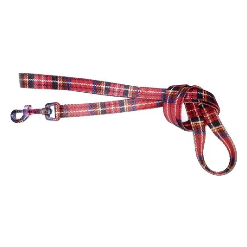 Ramal Nylon 20X120 Escoces Rojo Gancho Colores