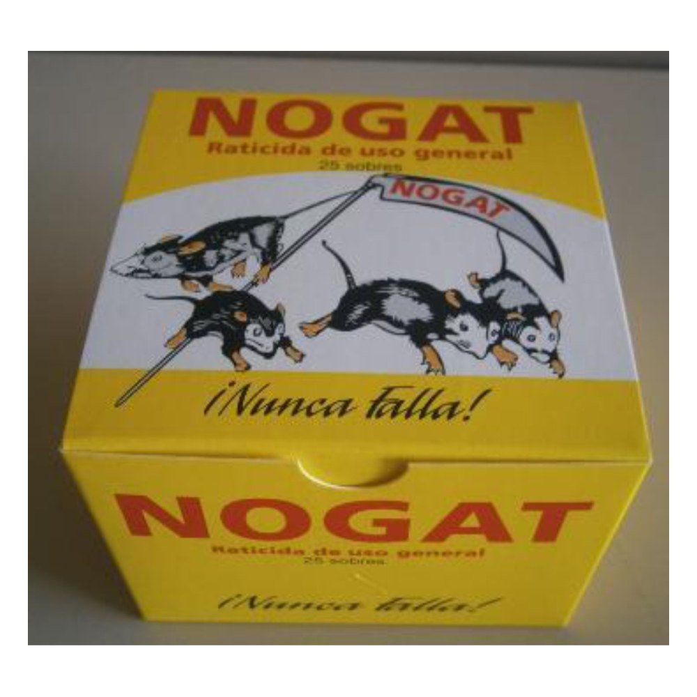 Raticida Nogat 15 Sobres. X 10 Gr. «nuevo Formato»