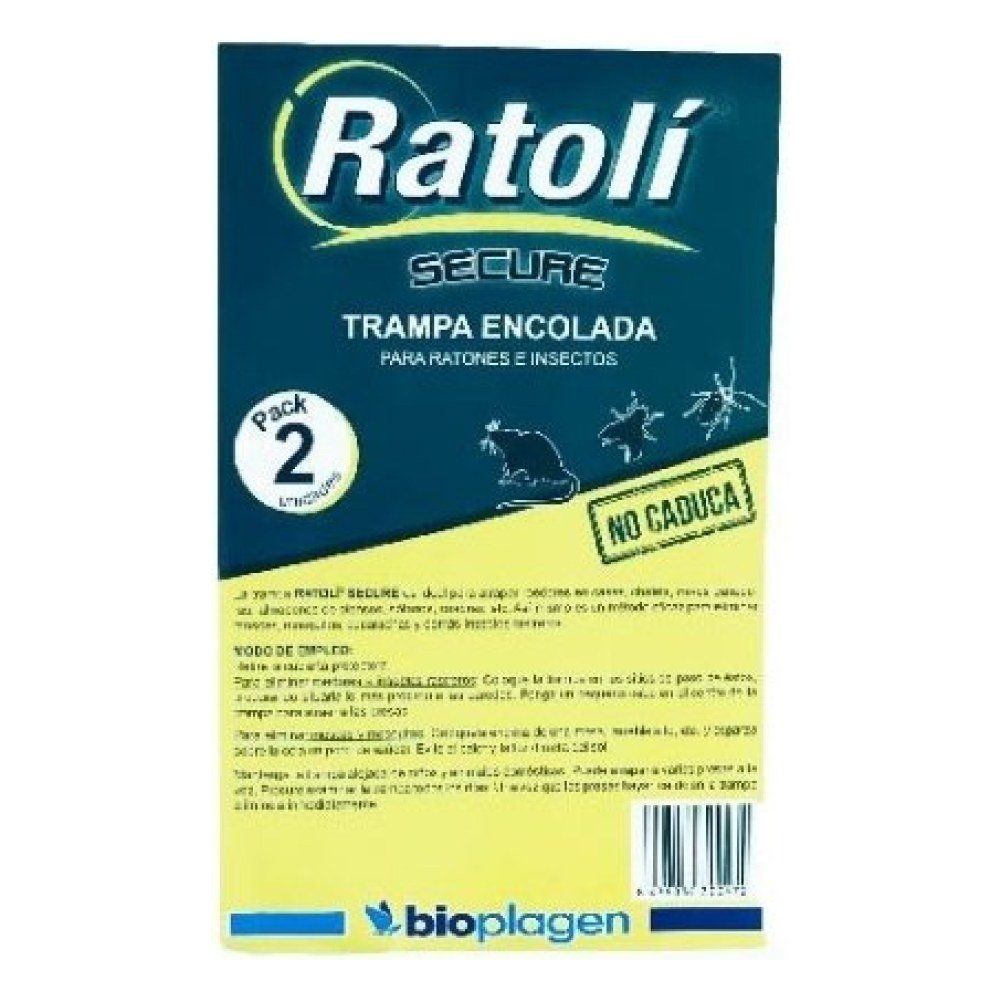 Raticida Ratoli Trampa Encolada 2 Uds