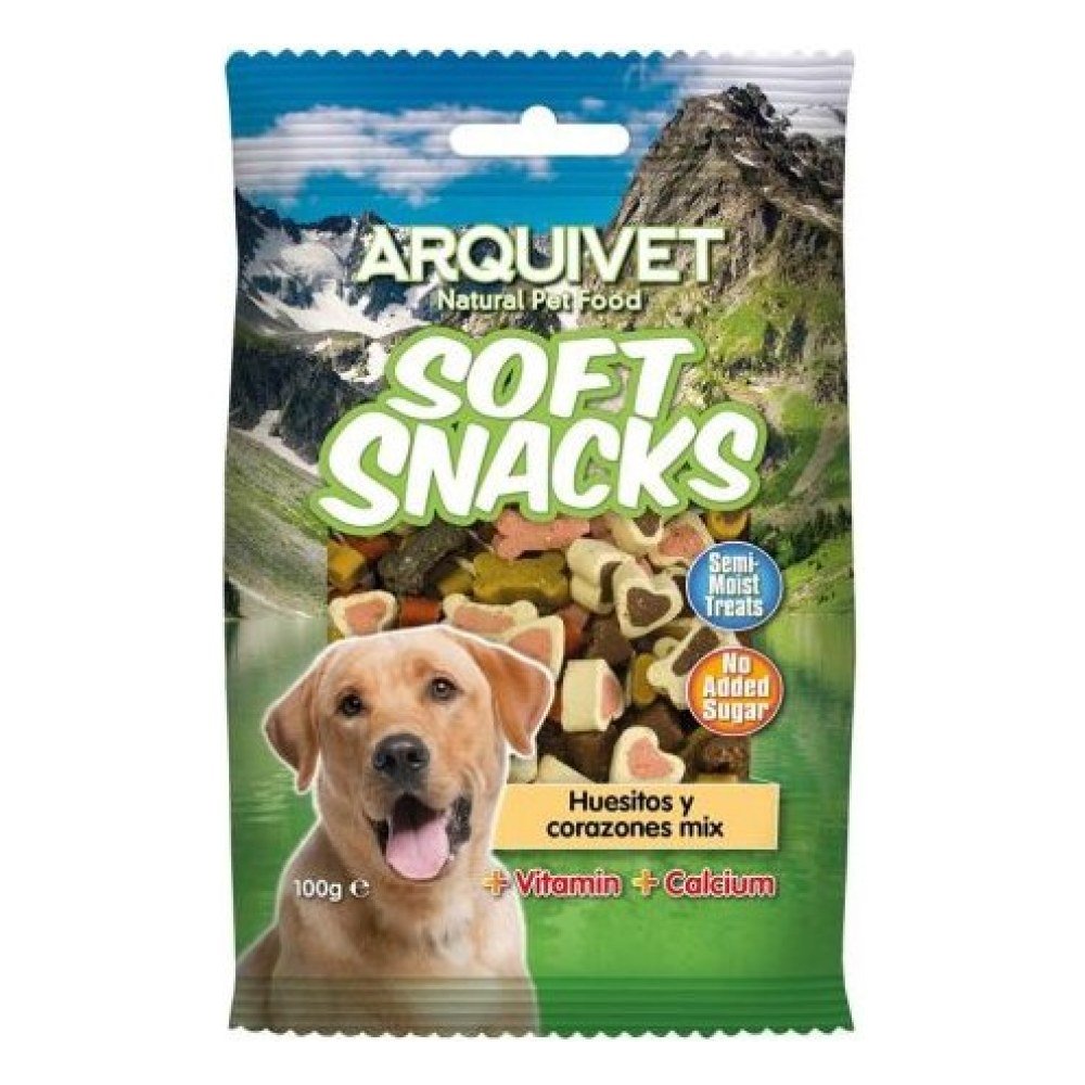 Snack Huesitos y Corazones Mix 100 g Arquivet