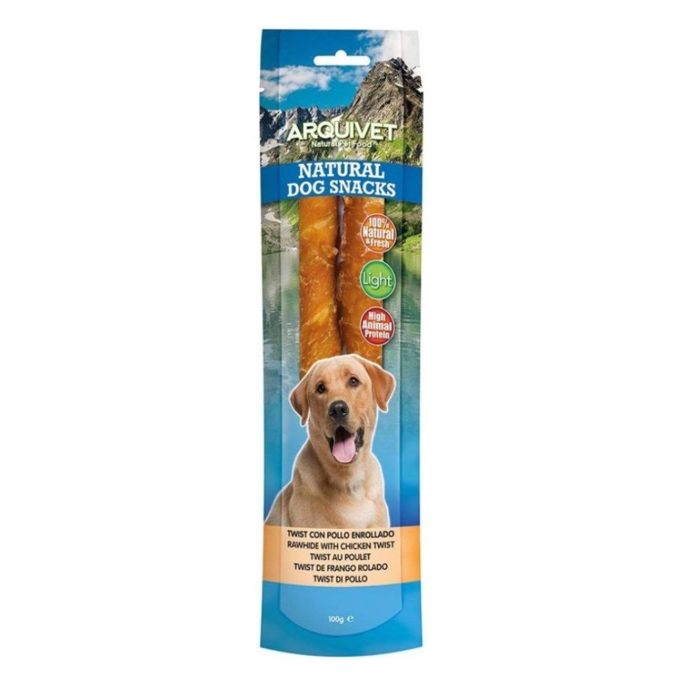 Snack Palito Twist con Pollo/ 24cm./100gr