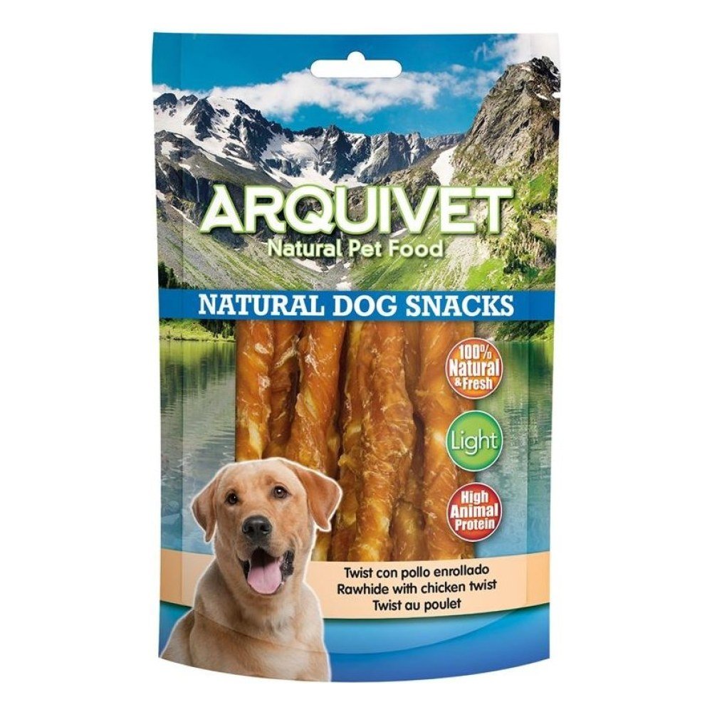 Snack Twist con Pollo Enrollado 100 g Arquivet