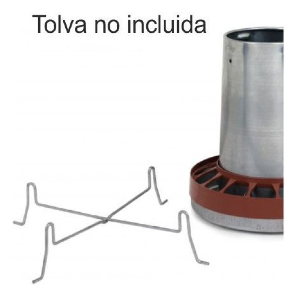Soporte Tolva Chapa Aves 5/10 Kg