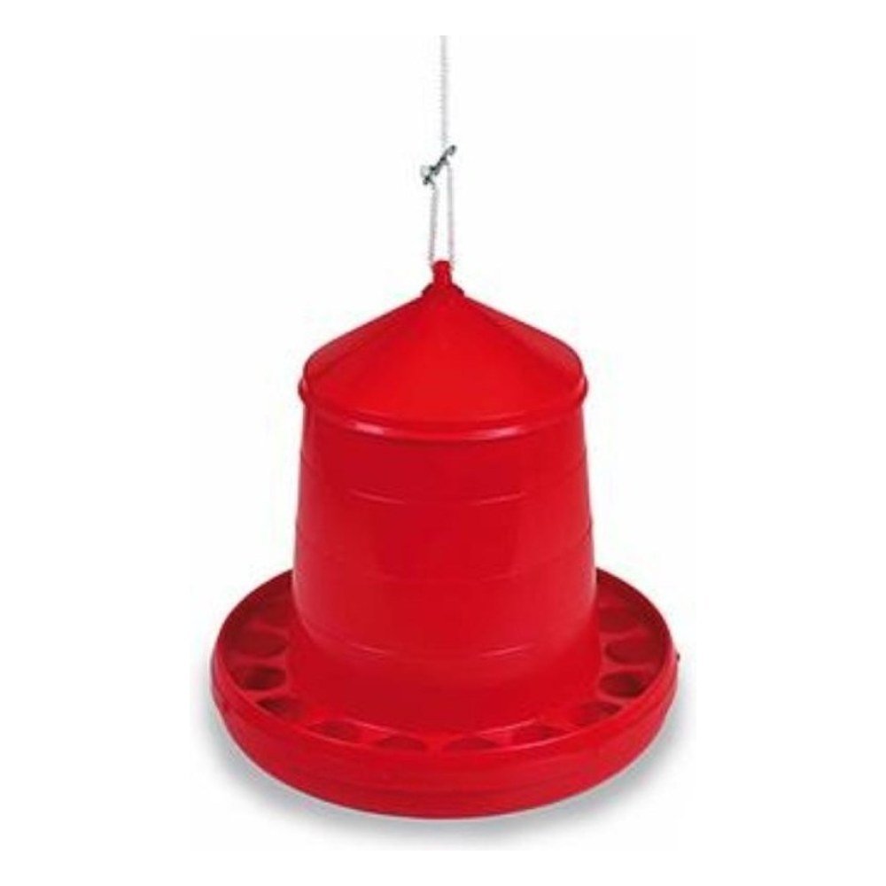 Tolva Plastico Ave 8 Kg. Rojo o Pistacho