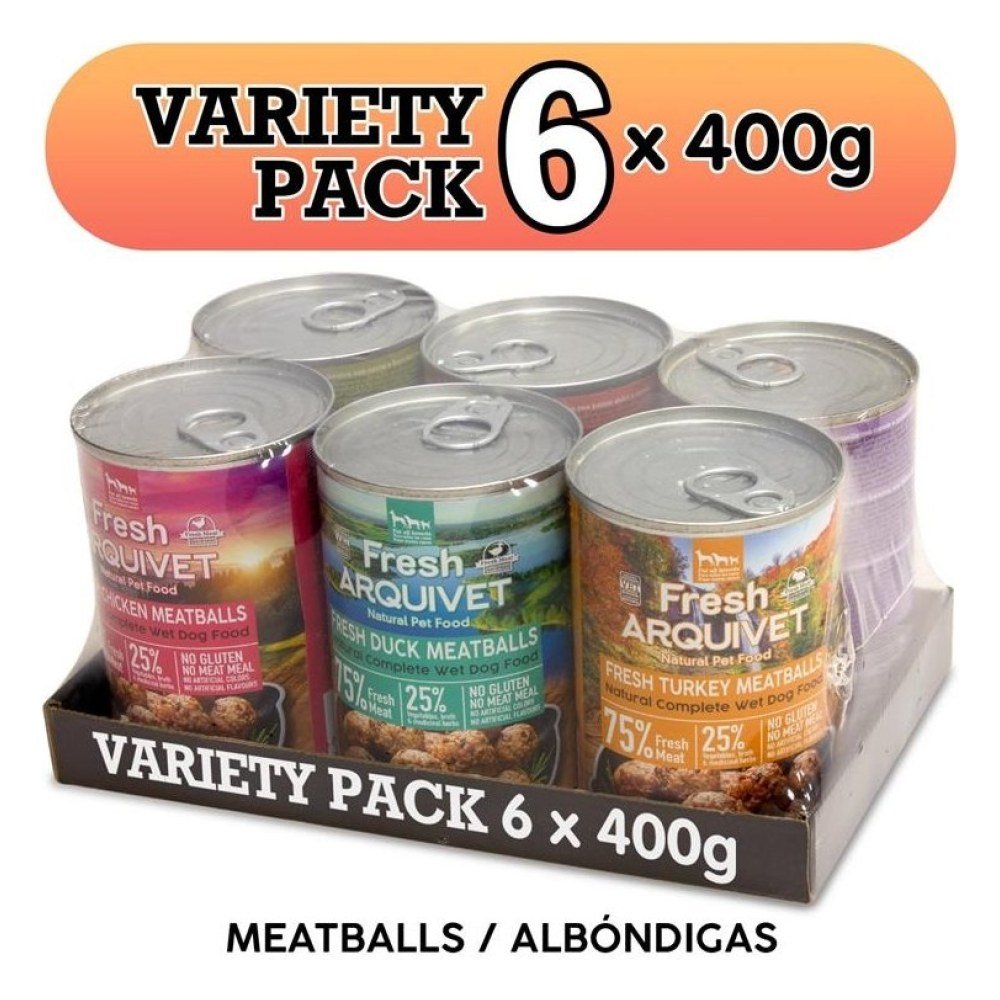 Variety Pack – 6 Unidades X 400 G – Arquivet Albondigas