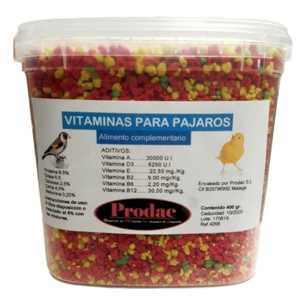 Vitaminas Pajaros 3 Kg. Prodac