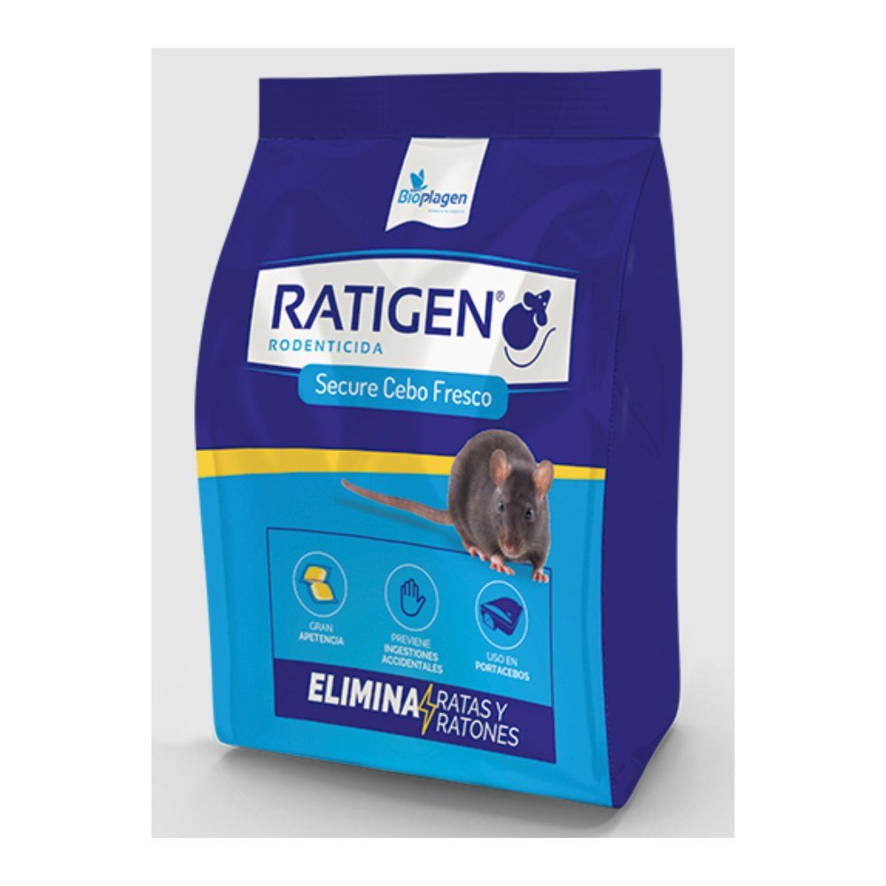 Raticida Ratigen Secure Cebo Fresco 150 Gr. Brodifacoun