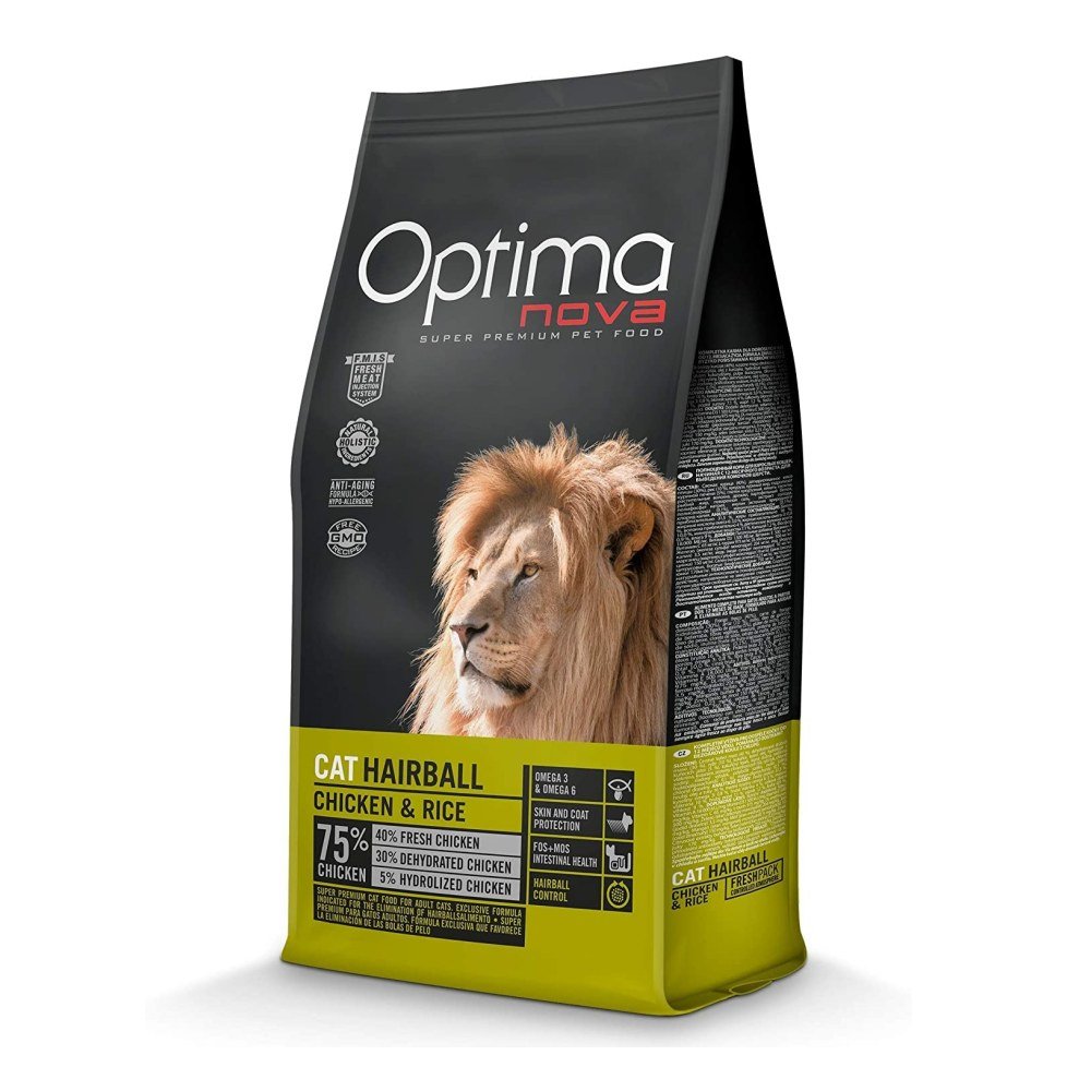 Optima Nova Cat Hairball 6 Kg.
