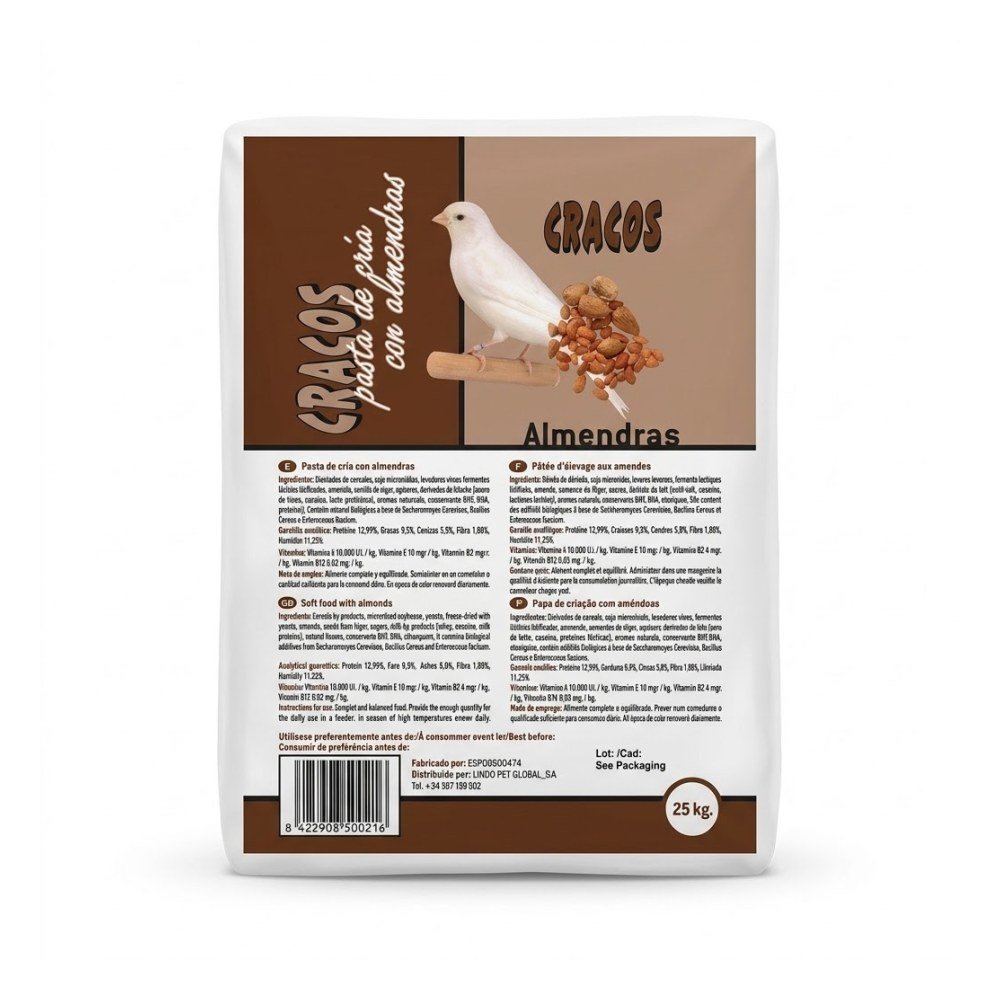 Pasta de Cria Blanca con Almendra 25 Kg Cracos
